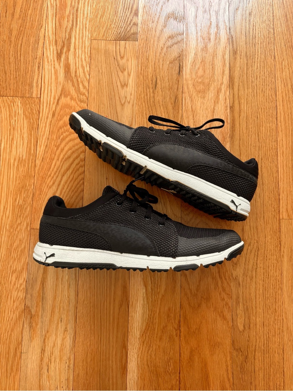 Puma Grip Sport Tech Size 11.5 Black Spikeless Golf Shoes Sneaker 190588 03